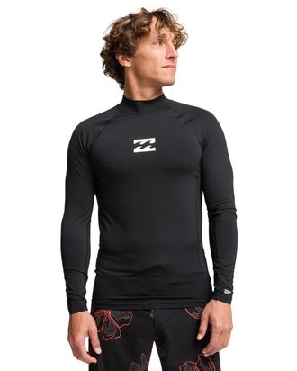 Billabong Rash Guard BILLABONG Waves All Day, Herren, Gr. XL, schwarz, Obermaterial:85% Polyester, 15% Elasthan;, Shirts Rash Guard