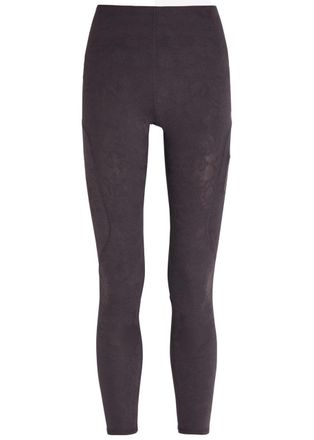 Stella McCartney Adidas X Stella Mccartney Floral Stretch-knit Running Leggings - Black - XL (UK16 / XL)