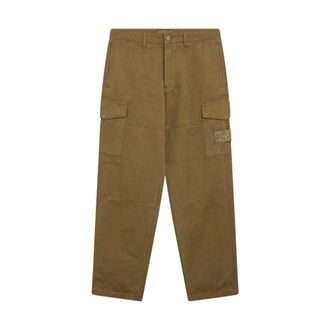 Stone Island Straight Trousers, male, Beige, Size: W32 Stone Island Trousers Beige