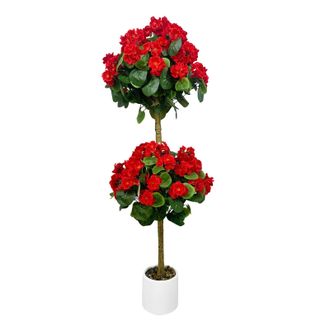 OEM &Aacute;rbol Topiario, Dise&ntilde;o Realista, Vers&aacute;til Para Uso Interior Y Exterior, Rojo, 120 Cm-b