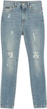 Dolce & Gabbana Stijlvolle Denim Jeans - Dames - Slim Fit Jeans - Blauw - S - Denim - Jeans