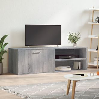 vidaXL Vidaxl - Mueble De Tv De Madera De Ingenier&iacute;a Gris Sonoma 120x34x37 Cm