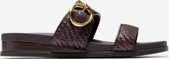 Cole Haan Womens Oaklynn Double Band Footbed Sandals - Brown Size 10.5