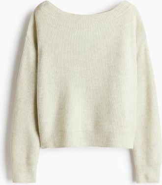 H&M Pullover mit U-Boot-Ausschnitt - Green