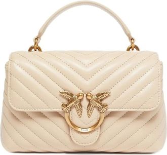 Pinko Pinko, Tassen, Dames, Beige, ONE Size, Mini Lady Love Tote Bag