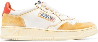 Autry colour-block low-top sneakers - men - Calf Leather/Fabric/Rubber - 40 - White