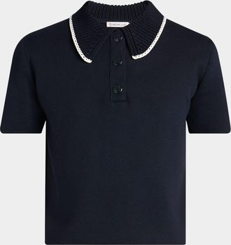 Moncler Short-Sleeve Polo Shirt