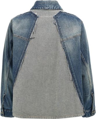 Maison Margiela Womens Blue Cotton Denim Jacket Clothing