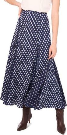 1.State Foulard Print Godet Maxi Skirt in Classic Navy at Nordstrom Rack, Size 4