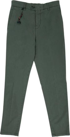 Marco Pescarolo Chino Broeken - Heren - Chinos - Groen - W42 - Katoen - Broeken