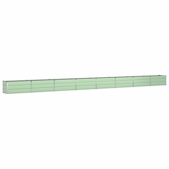 vidaXL Jardinera Verde Pastel 770 X 50 X 45 Cm Acero Galvanizado Vidaxl