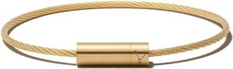 Le Gramme Bracelets, male, Yellow, L, Gold Cable Bracelet with Signature Design