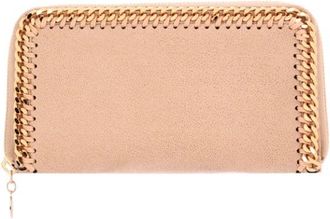 Stella McCartney Falabella Zip Continental Wallet - Dames - Portefeuilles - Roze - ONE Size - Katoen - Accessoires