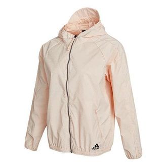 adidas (WMNS) adidas Sports Woven Zipper Hooded Long Sleeves Pink Jacket GP0668