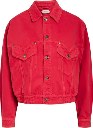 Versace Blouson Denim Jacket - Red - 48 (UK16 / XL)