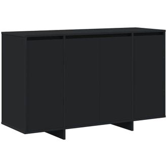 vidaXL Vidaxl - Vitrina Negro 120 X 41 X 75 Cm Madera Contrachapada