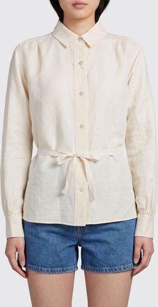 Maison Margiela Camicia slim fit in seta con cintura regolabile in vita