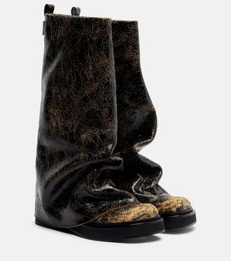 The Attico Botas altas Robin de piel