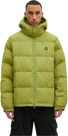 Wood Wood Hen Ripstop Puffer - Heren - Winterjassen - Groen - L - Leer - Jassen