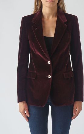 Tagliatore Blazer monopetto in velluto di cotone con rever a lancia