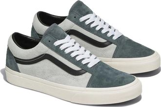 Vans Mens Vans Old Skool Pig VN000CP5G0Z Sneakers Gray Suede Platform Shoes HTAT171
