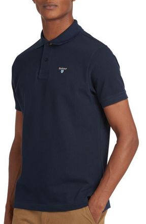 Barbour Regular Fit Tartan Piqu&eacute; Polo in New Navy at Nordstrom, Size Xxx-Large