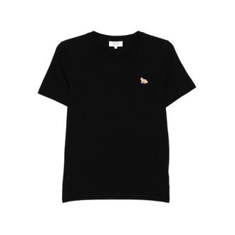 Maison Kitsun&eacute; Embroidered-logo T-shirt
