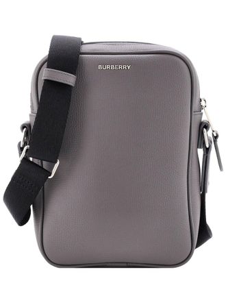 Burberry Grey Leather Vertical Paddy Bag (Authentic Pre-Loved)