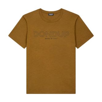 Dondup T-Shirts, male, Brown, Size: L T-shirt