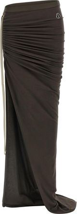Rick Owens Brown Moncler Rick Owens Adjustable skirt