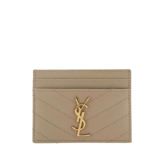 Saint Laurent Cassandre Leather Card Holder