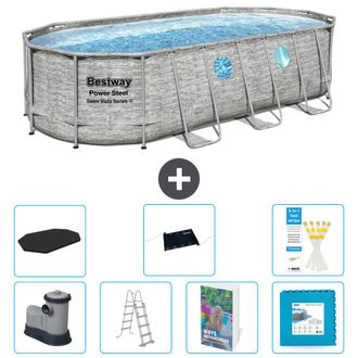 Bestway Piscina Bestway Power Steel Oval - 549x274x122 Cm - 8-piezas S621