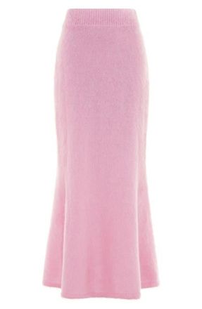 Aligne Fit & Flare Maxi Sweater Skirt in Pink at Nordstrom, Size 10