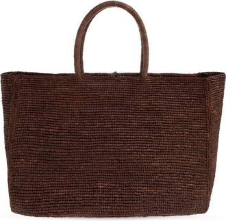 LI&Eacute; STUDIO Charlotte Large Bag - Dames - Shoppers - Bruin - ONE Size - Leer - Tassen