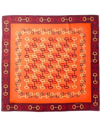 Gucci Logo Silk Scarf