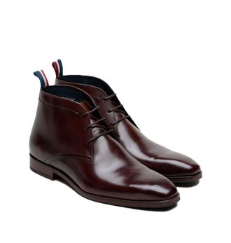 Ben Sherman London Brush Off Leather Mens Brown Boots - Size UK 11
