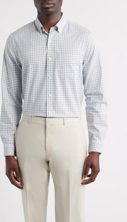 Nordstrom Payne Grid Check Button-Down Shirt in White Payne Grid at Nordstrom, Size Xxx-Large