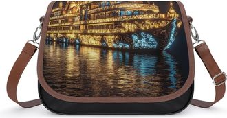 Generic Cruise Ship Small Womens Crossbody Bags Shoulder Handbag with Adjustable Strap for Travel