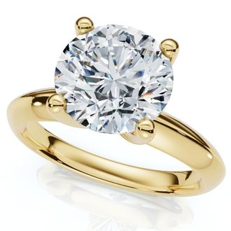 Pompeii3 Certified 2.60Ct Solitaire Diamond Engagement Ring Gold or Platinum Lab Grown