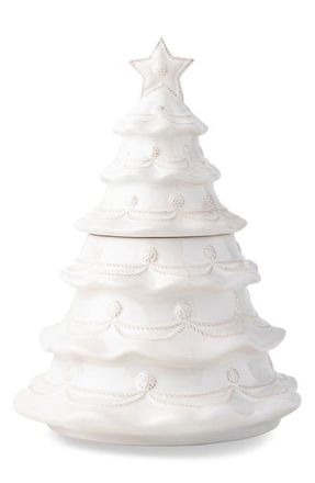Juliska Berry & Thread Whitewash Christmas Tree Cookie Jar at Nordstrom