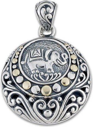 Samuel B. Silver Elephant Pendant