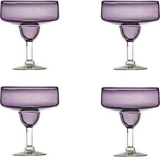10 Strawberry Street Set of 4 Morado Mexican Margarita Glasses