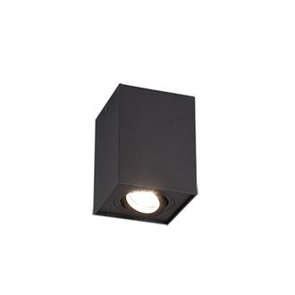 Trio Plaf&oacute;n Biscuit Black Cubo Spot Gu10 Regulable Lighting
