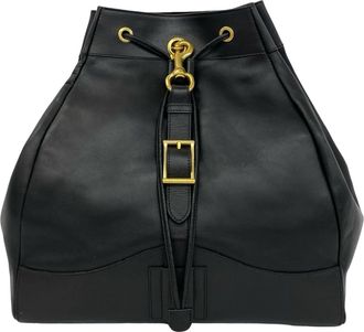 Gucci Black Leather Backpack (Pre-Owned)