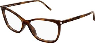 Saint Laurent Glasses, female, Brown, Size: 53 MM Cat-eye Eyeglasses