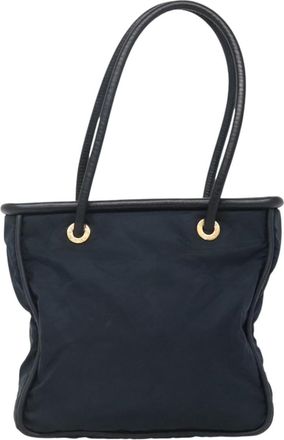 Celine Cabas Navy Synthetic Shoulder Bag (Pre-Owned)