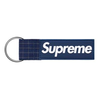 SUPREME Ripstop Keychain SS24 Navy SUP-SS24-2663