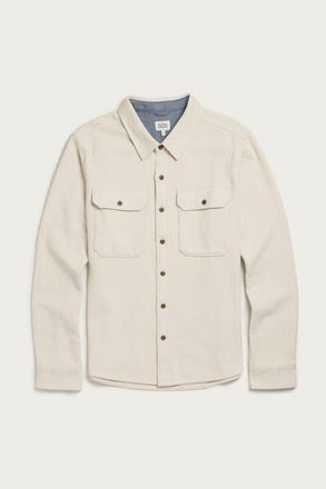Bridge & Burn Pointer Overshirt in Ivory Twill at Nordstrom, Size Xx-Large