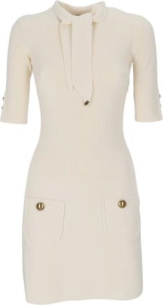 Elisabetta Franchi Mujer, Vestidos, Blanco, Talla: XS