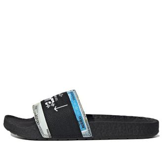 adidas originals Adilette Casual Sports Slippers Black White Unisex Black White GX1808